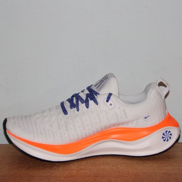 Nike ReactX Infinity Run 4 Blueprint Running Mens 7 White Blue Orange - Picture 3 of 7